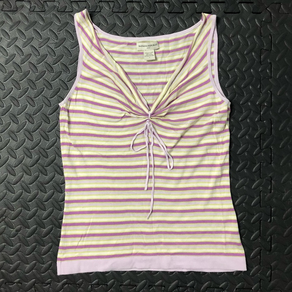 Women’s Banana Republic silk striped tank